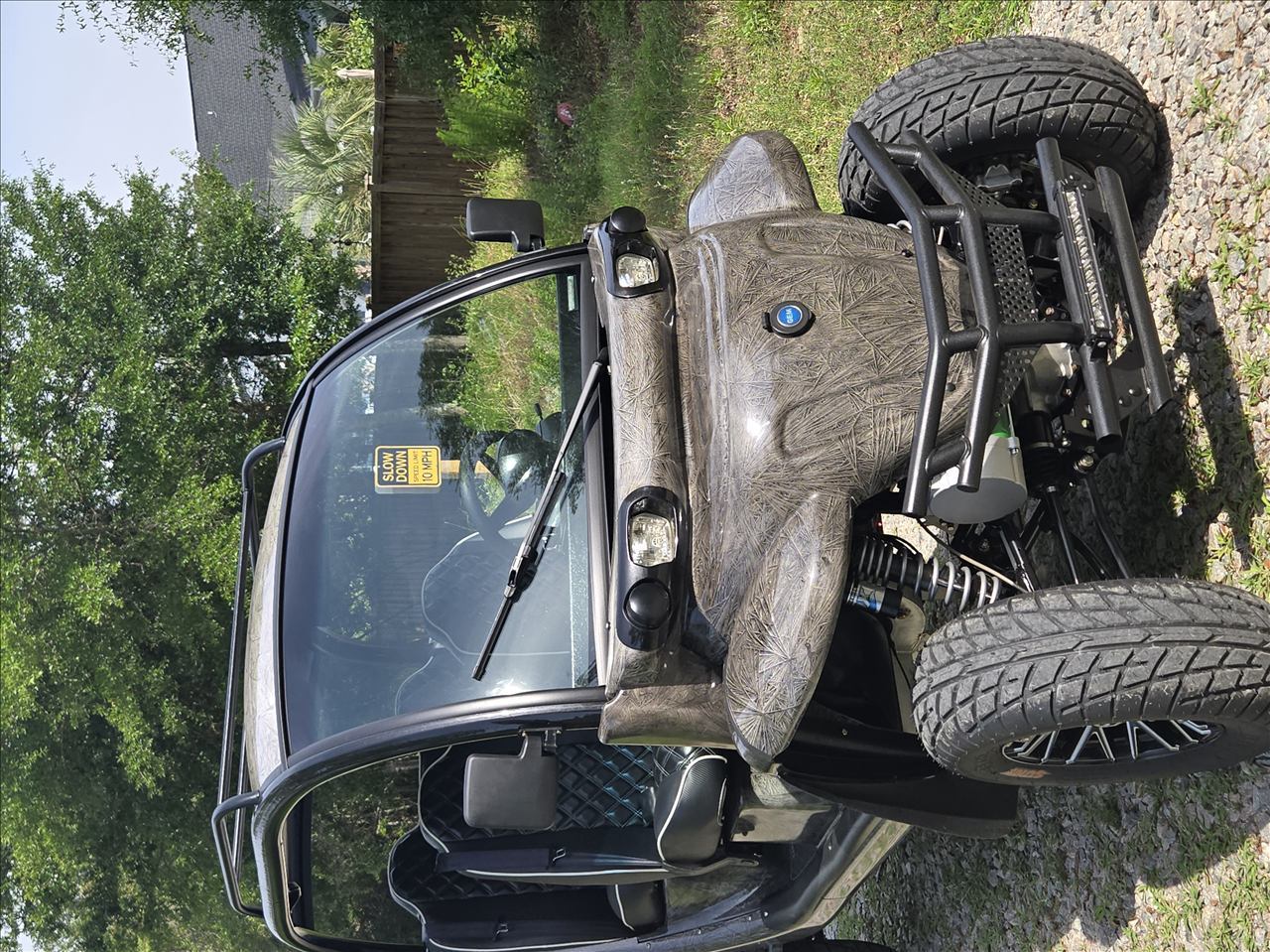 GEM cart with custom tactical wrap